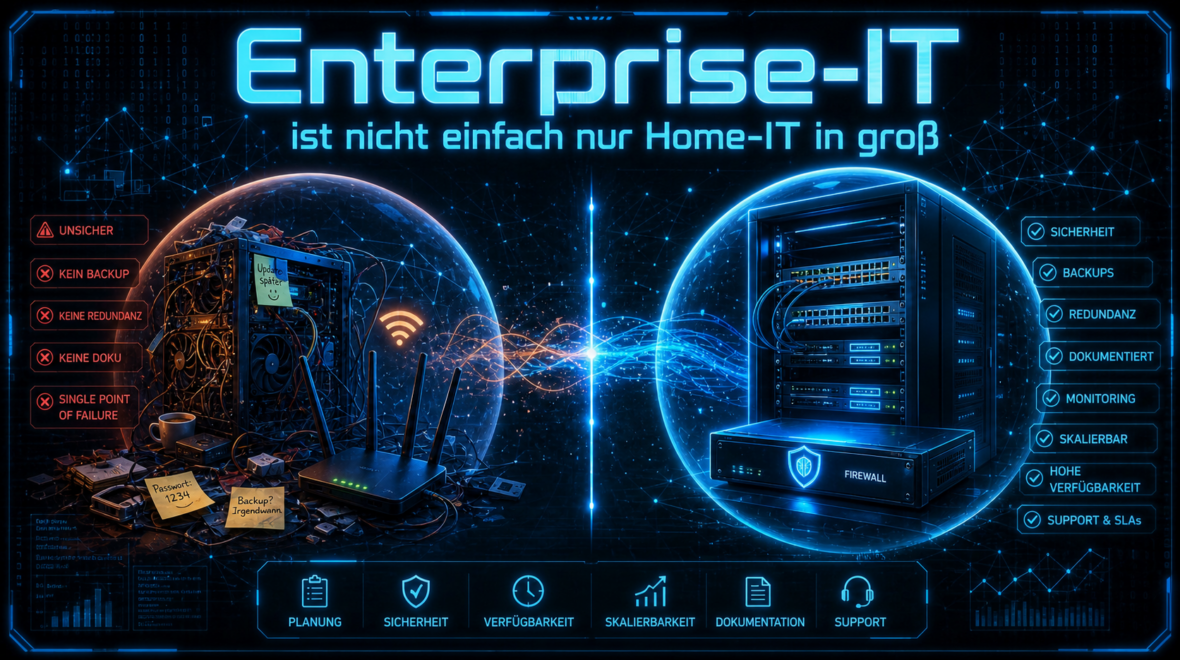 Enterprise-IT ist nicht einfach nur Home-IT in groß
